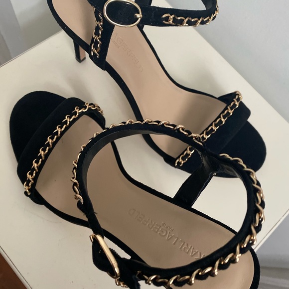 Karl Lagerfeld Paris The Daisy Suede Sandal - Picture 10 of 15